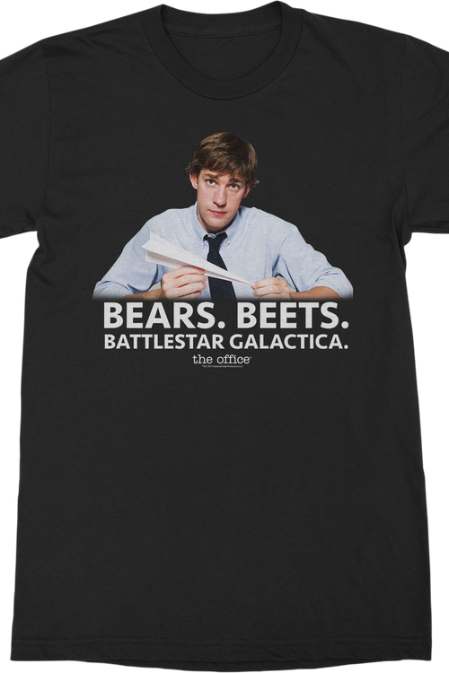 Jim Halpert Bears Beets Battlestar Galactica The Office T-Shirtmain product image