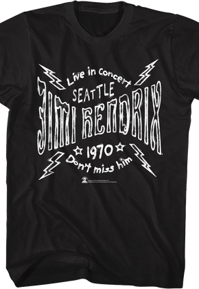 Seattle Concert Jimi Hendrix T-Shirt