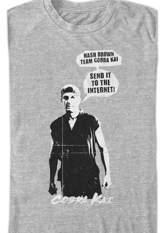 Johnny Lawrence Hash Brown Team Cobra Kai T-Shirt - main product image