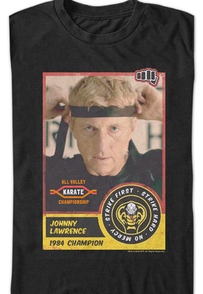 Johnny Lawrence Trading Card Cobra Kai T-Shirt
