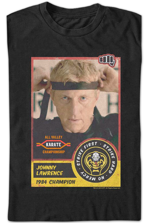 Johnny Lawrence Trading Card Cobra Kai T-Shirtmain product image