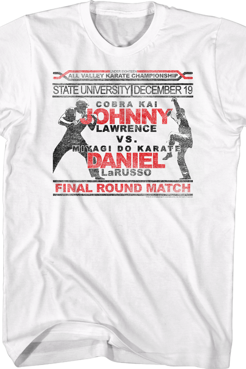 Johnny Vs Daniel Karate Kid T-Shirt - main product image