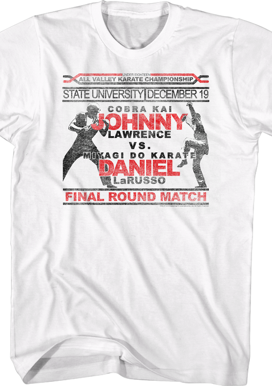 Johnny Vs Daniel Karate Kid T-Shirt - main product image