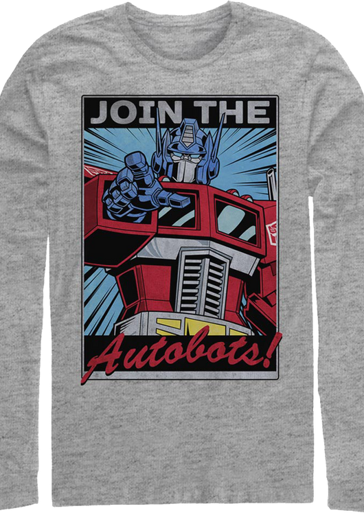 Join The Autobots Transformers Long Sleeve Shirt - main product image