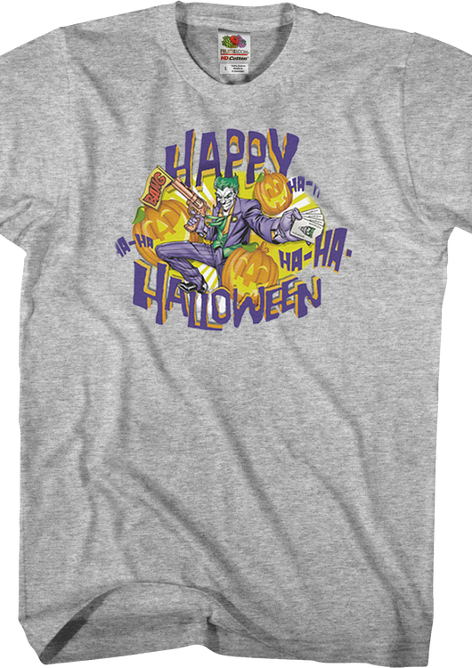 Joker Happy Halloween Batman T-Shirt - main product image