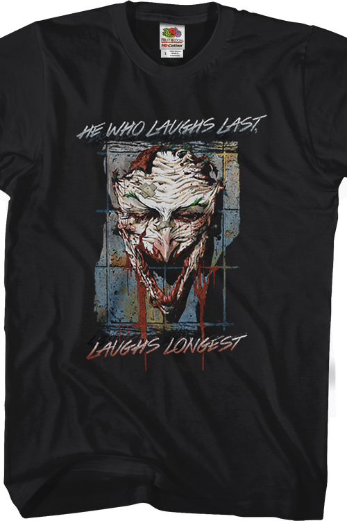 Joker He Who Laughs Last Batman T-Shirtmain product image