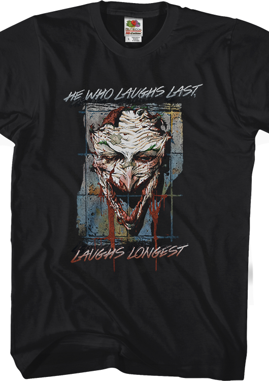 Joker He Who Laughs Last Batman T-Shirt - main product image