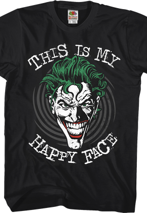 Joker This Is My Happy Face DC Comics T-Shirt