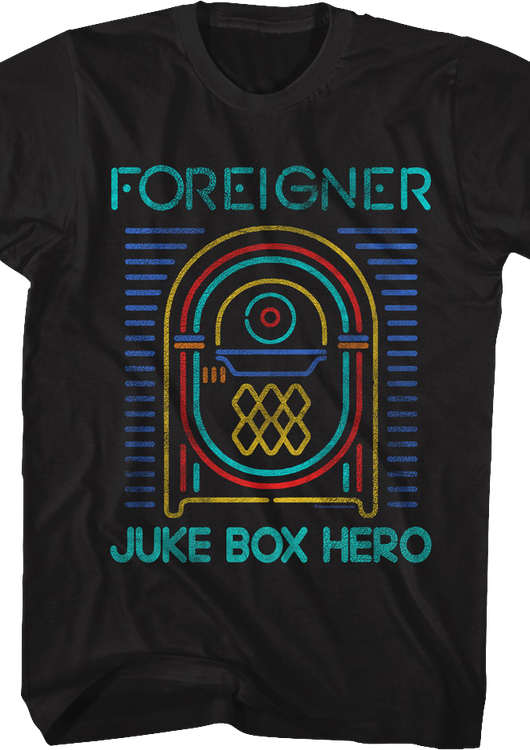 Juke Box Hero Foreigner T-Shirt - main product image