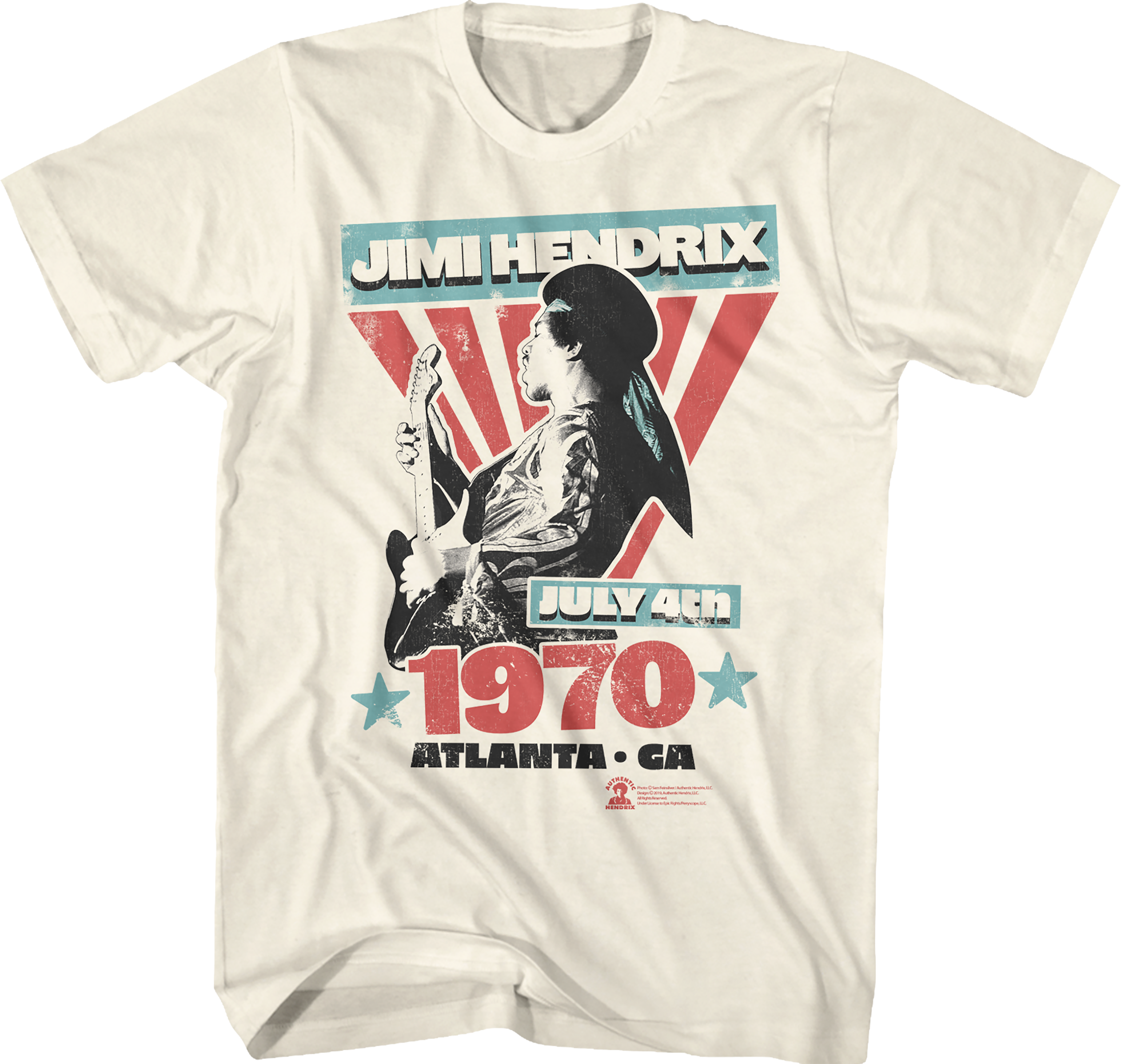July 4th 1970 Jimi Hendrix T-Shirt