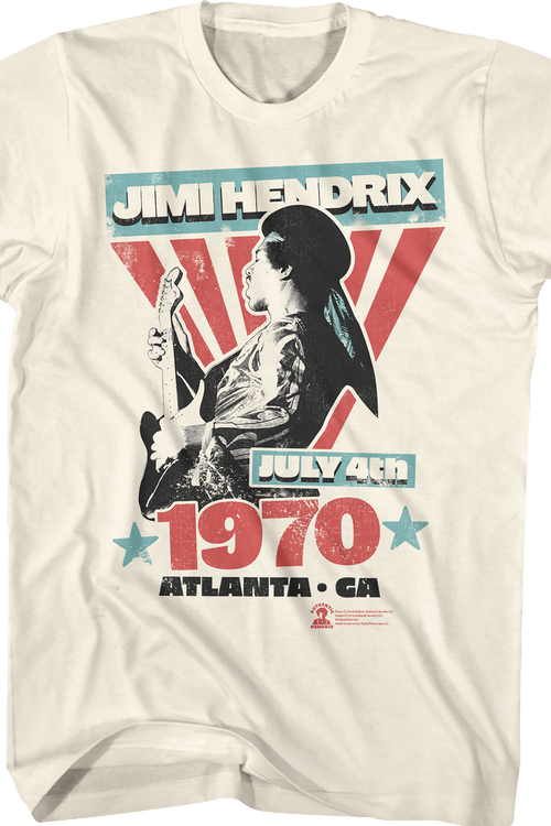 July 4th 1970 Jimi Hendrix T-Shirt - main product image