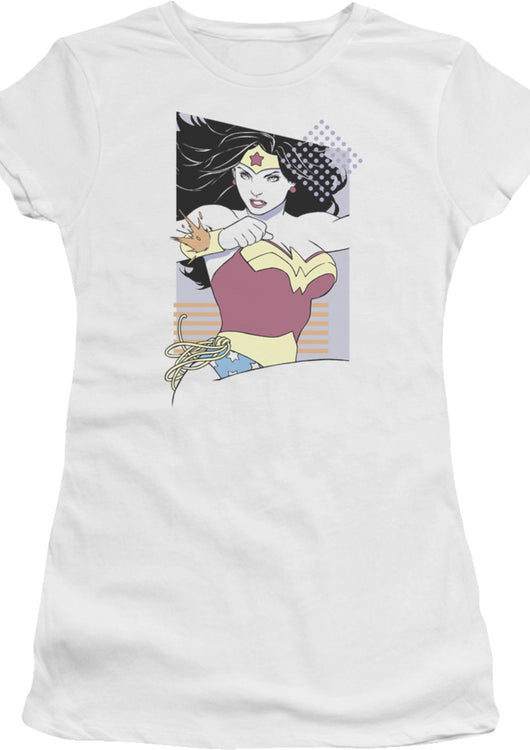 Ladies Action Pose Wonder Woman Shirt - main product image