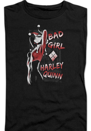 Ladies Bad Girl Harley Quinn Batman Shirt