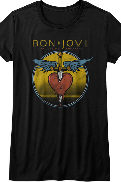 Ladies Bon Jovi You Give Love A Bad Name Shirtmain product image