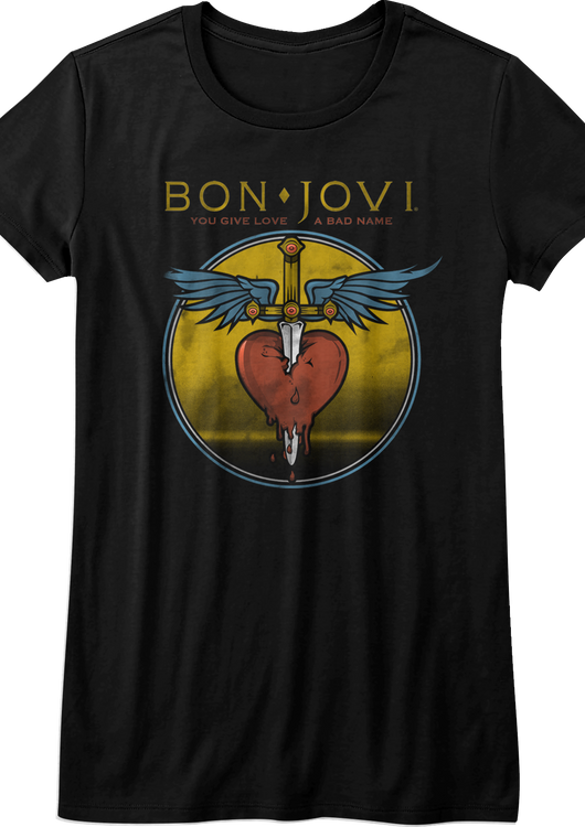 Ladies Bon Jovi You Give Love A Bad Name Shirt - main product image