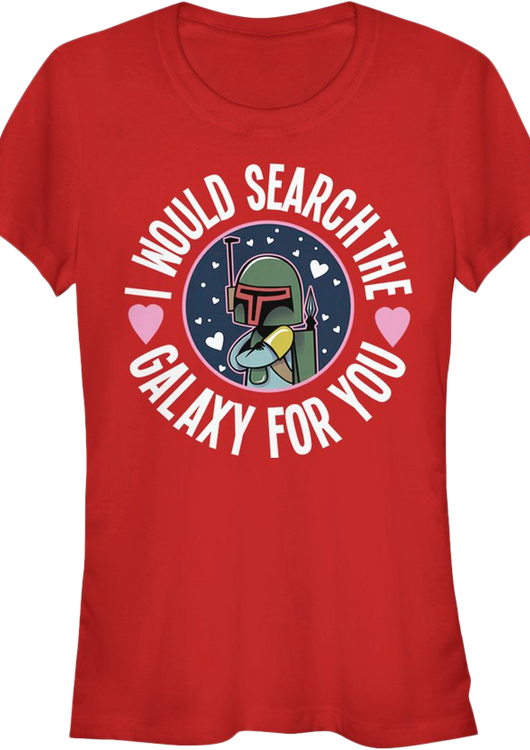 Ladies Boba Fett Search The Galaxy For You Star Wars Shirt - main product image