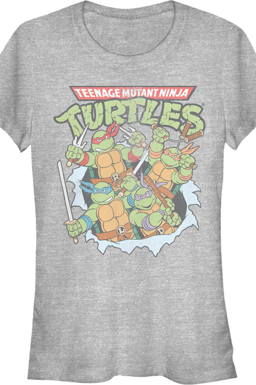 Ladies Breaking Through Teenage Mutant Ninja Turtles Shirtmain product image