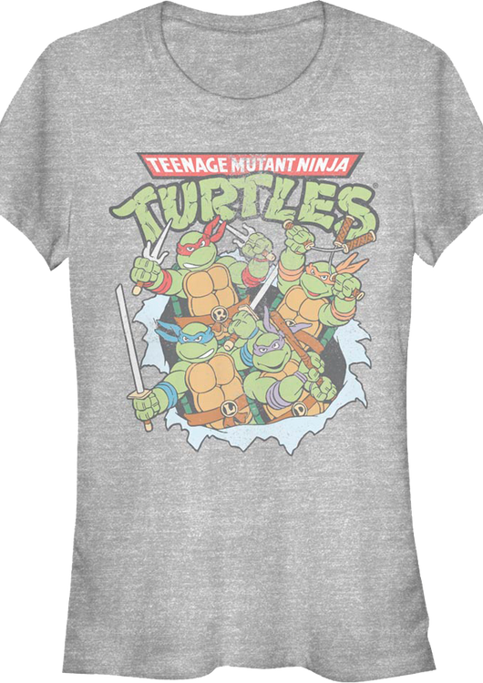 Ladies Breaking Through Teenage Mutant Ninja Turtles Shirt - main product image