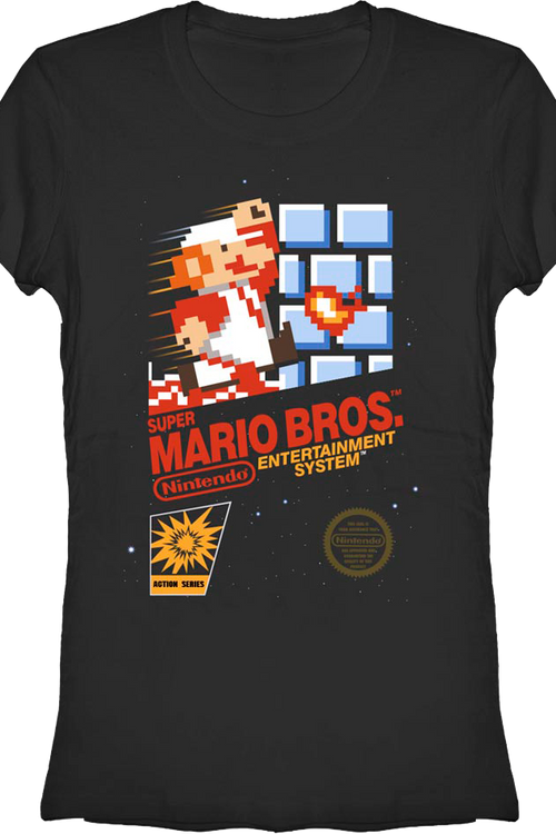 Ladies Cartridge Art Super Mario Brothers Shirtmain product image