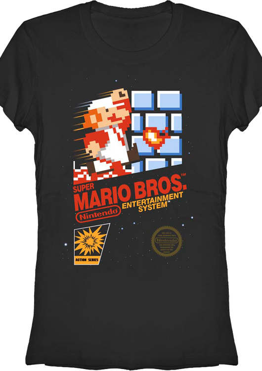 Ladies Cartridge Art Super Mario Brothers Shirt - main product image