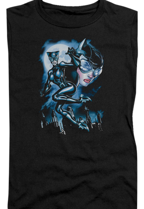 Ladies Catwoman Collage DC Comics Shirt