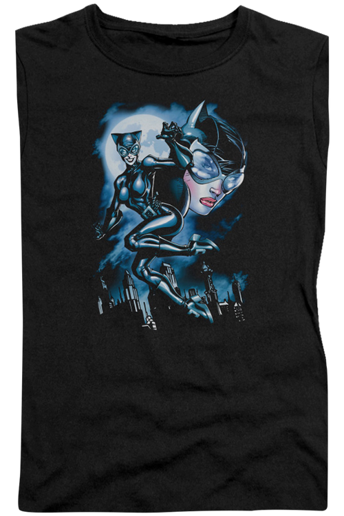 Ladies Catwoman Collage DC Comics Shirtmain product image