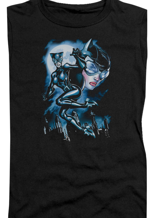 Ladies Catwoman Collage DC Comics Shirt - main product image