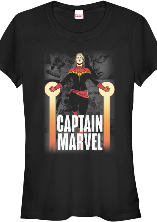 Ladies Collage Captain Marvel Shirt - main product image