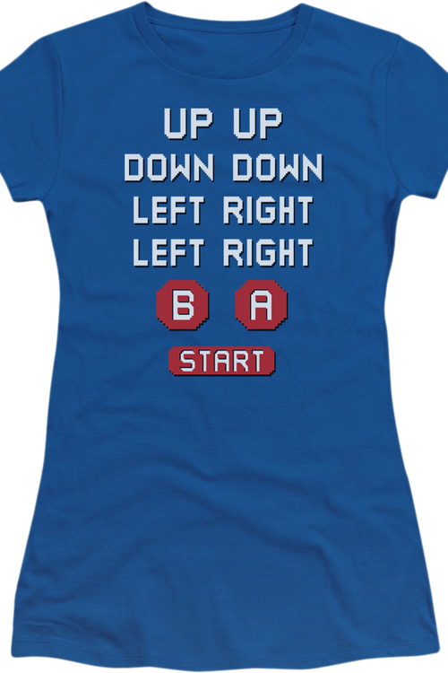 Ladies Contra Cheat Code 30 Lives Shirtmain product image