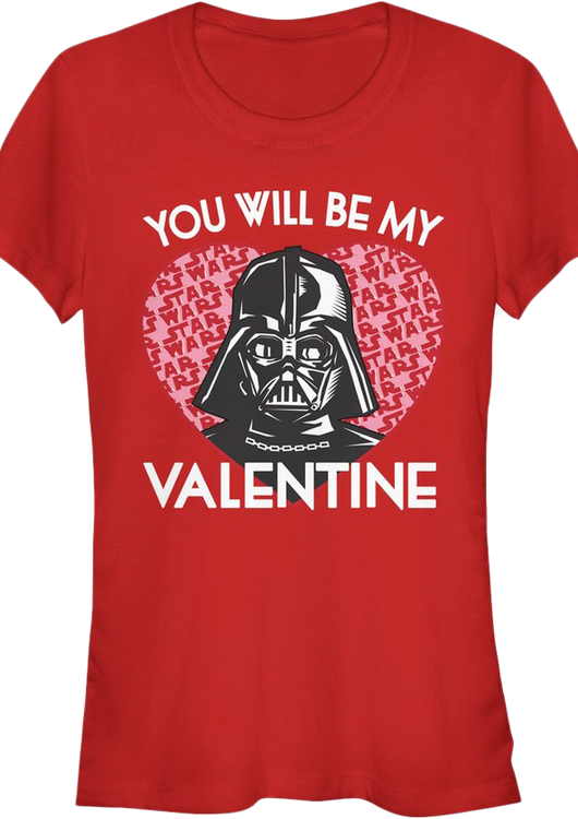Ladies Darth Vader Valentine Star Wars Shirt - main product image