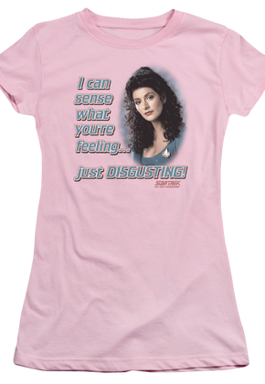 Ladies Pink Deanna Troi Star Trek The Next Generation Shirt