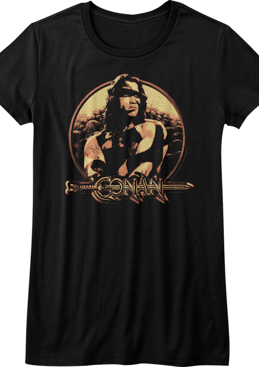 Ladies Distressed Conan The Barbarian Shirt - main product image