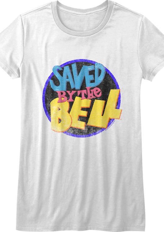Ladies Distressed Logo Saved By The Bell Shirt - main product image