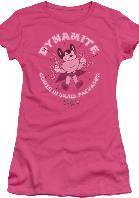 Ladies Dynamite Comes In Small Packages Mighty Mouse Shirt - main product image