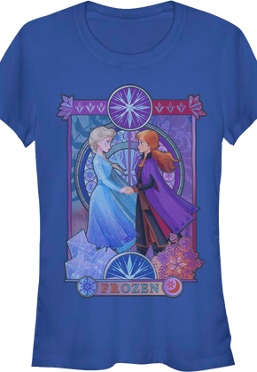 Ladies Elsa And Anna Frozen Shirt