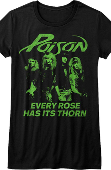 Womens Every Rose Has Its Thorn Poison Shirt