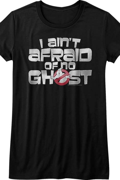 Ladies Ghostbusters I Ain't Afraid Of No Ghost Shirtmain product image