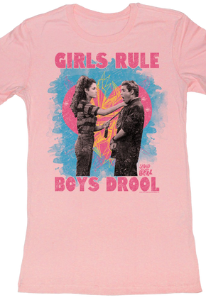 Ladies Girls Rule Saved By The Bell Shirt