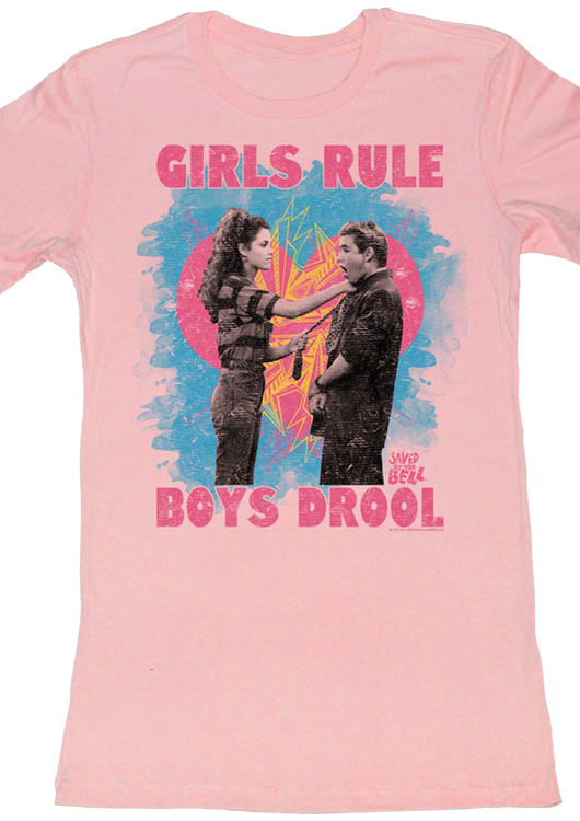 Ladies Girls Rule Saved By The Bell Shirt - main product image