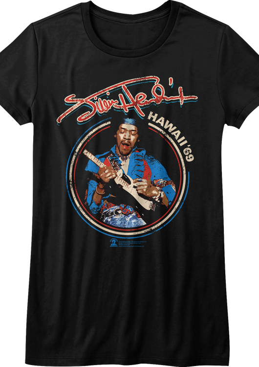 Womens Hawaii '69 Jimi Hendrix Shirt - main product image
