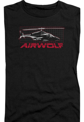 Ladies Helicopter Airwolf Shirt