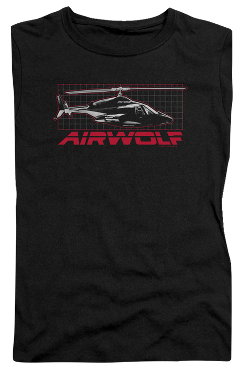Ladies Helicopter Airwolf Shirtmain product image
