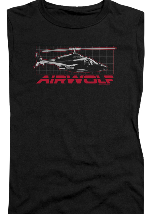 Ladies Helicopter Airwolf Shirt - main product image