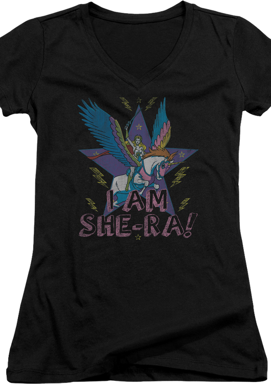 Ladies I Am She-Ra V-Neck Shirt - main product image