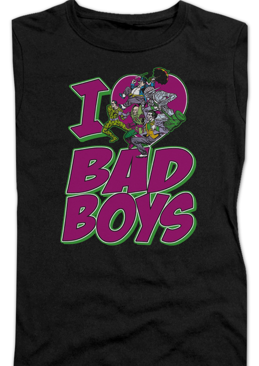 Ladies I Love Bad Boys DC Comics Shirt - main product image