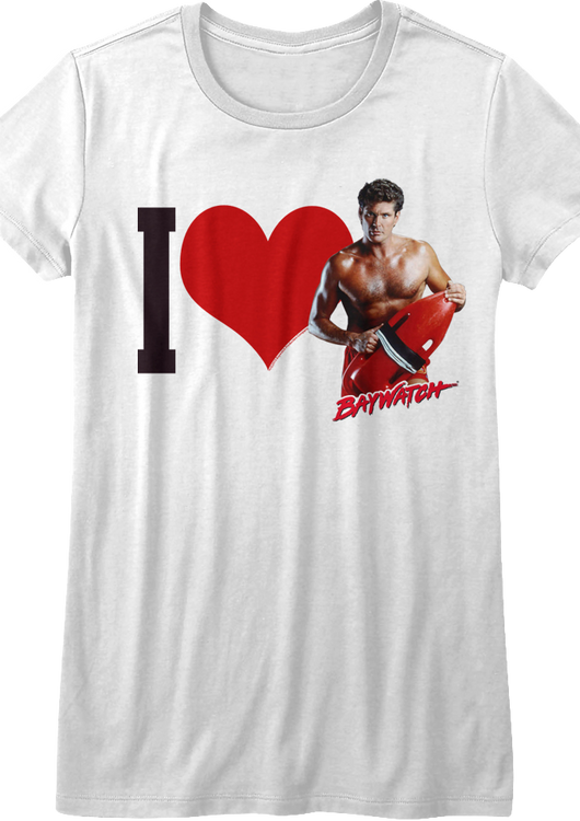 Ladies I Love Mitch Baywatch Shirt - main product image
