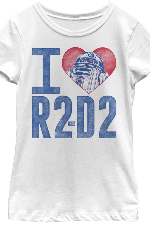 Girls I Love R2-D2 Star Wars Shirtmain product image