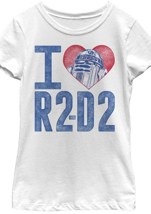 Girls I Love R2-D2 Star Wars Shirt - main product image