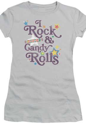 Ladies I Rock and Candy Rolls Smarties Shirt