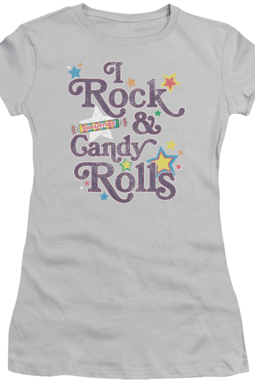 Ladies I Rock and Candy Rolls Smarties Shirtmain product image